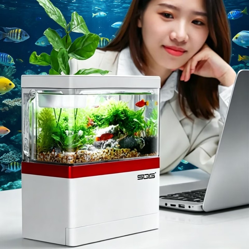 Marine Aquarium Live - 2026 mini fish tank Self circulating