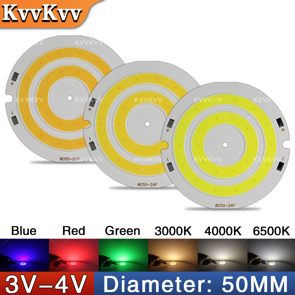 Aquarium Marine Lights - 3V 4V Round COB LED Lamp