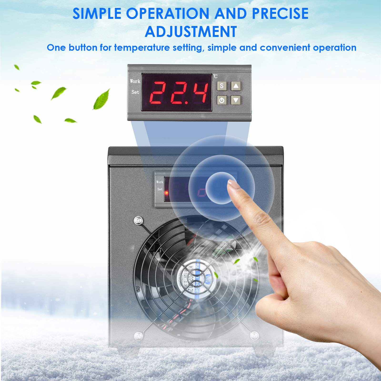 180W Aquarium Water Chiller 55 - مراجعة Marine Aquarium Chiller وسعره