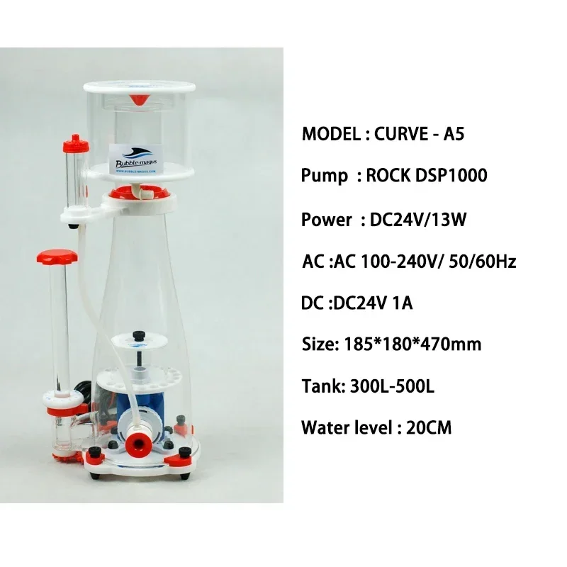 Bubble Magus Curve 5/7/9 A5/A8 - مراجعة Marine Aquarium Protein Skimmer وسعره
