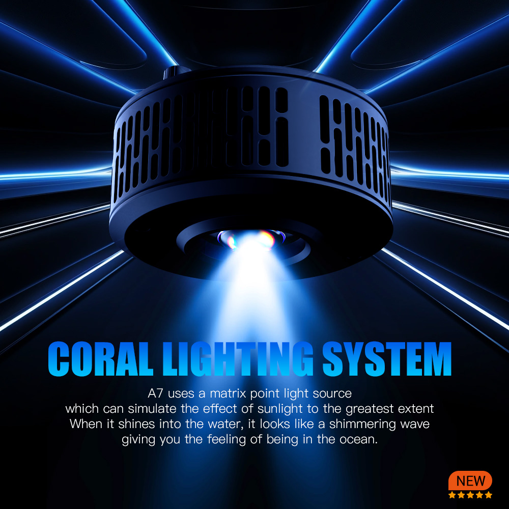 A7 III WiFi App Control Full S - مراجعة Aquarium Marine Lights وسعره