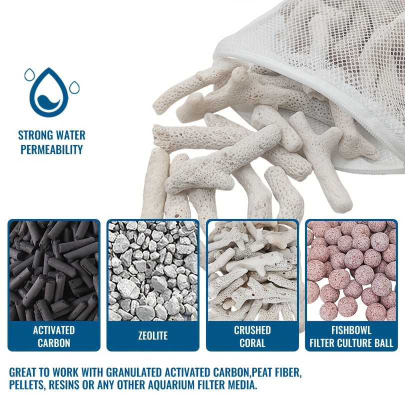Reusable Zipper Filter Media B - مراجعة Marine Aquarium Protein Skimmer وسعره