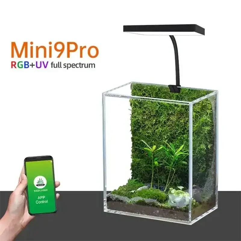 WEEK AQUA Mini 9 Pro USB Nano  - مراجعة Aquarium Marine Lights وسعره