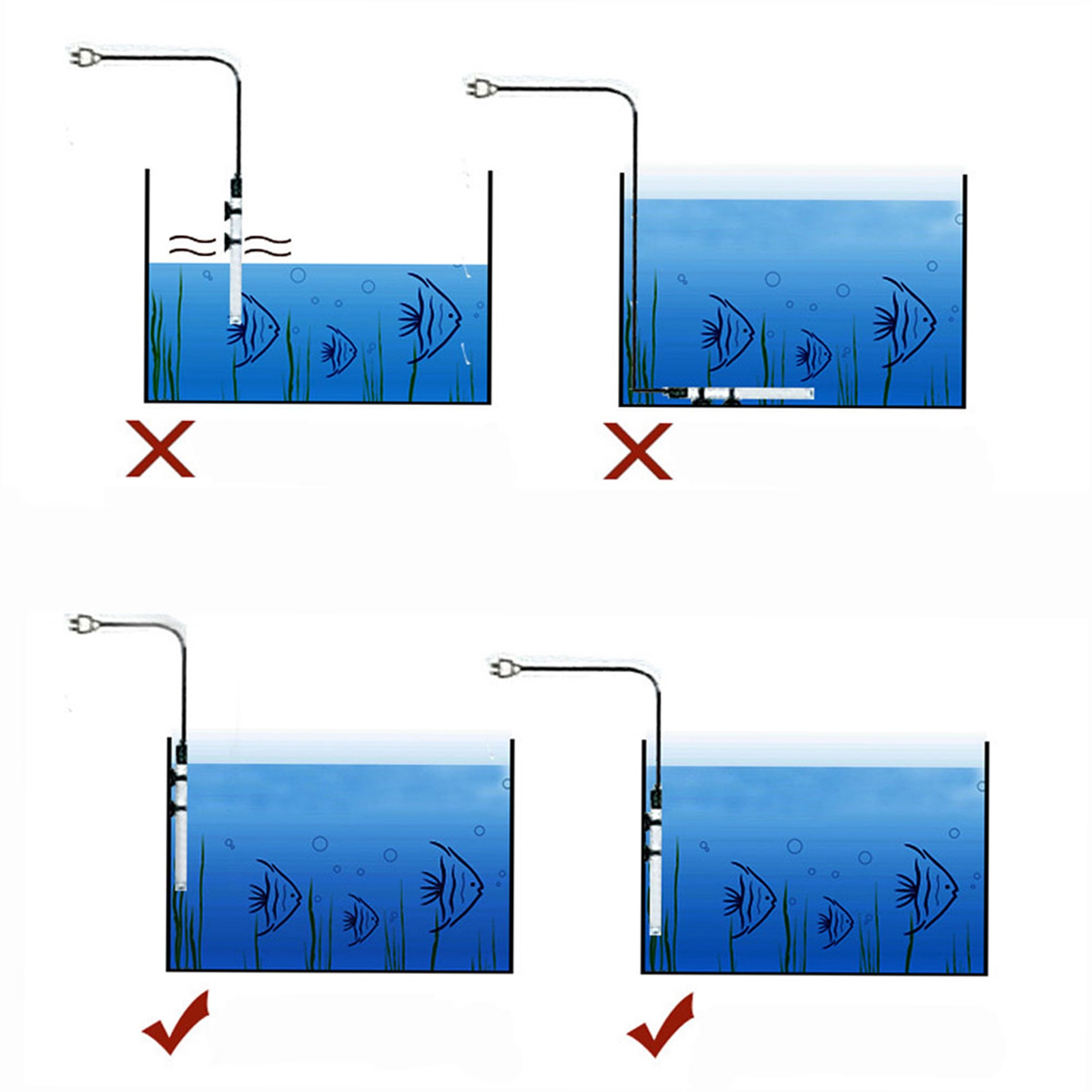 Submersible Heater Heating Rod - مراجعة Aquarium Marine Lights وسعره
