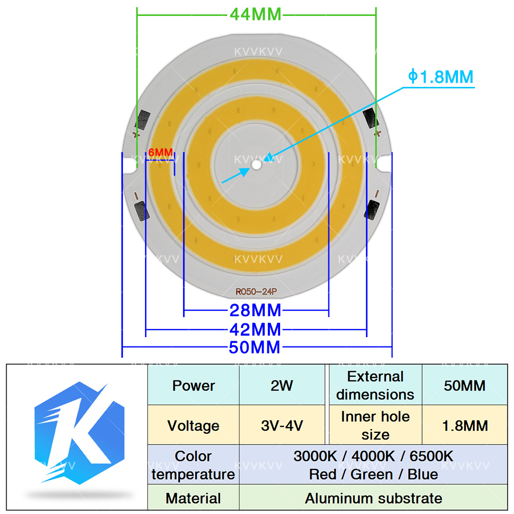 3V 4V Round COB LED Lamp Parts - مراجعة Aquarium Marine Lights وسعره