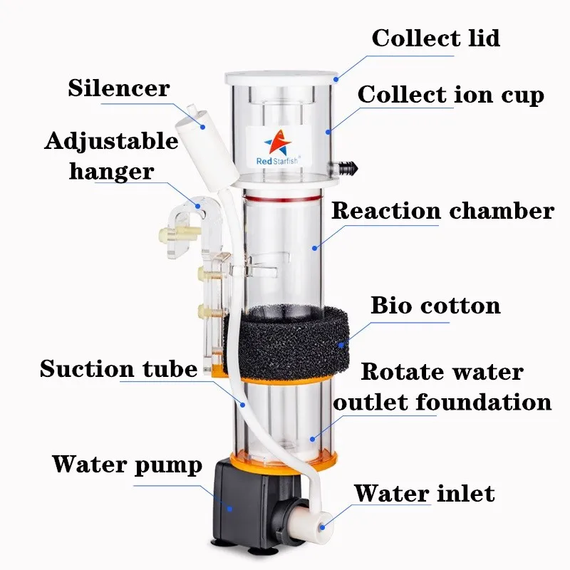 Red StarFish Protein Skimmer U - مراجعة Marine Aquarium Protein Skimmer وسعره