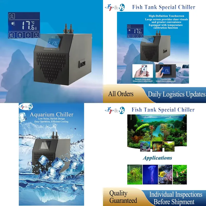 160L-500L Marine Tank Chiller  - مراجعة Marine Aquarium Chiller وسعره