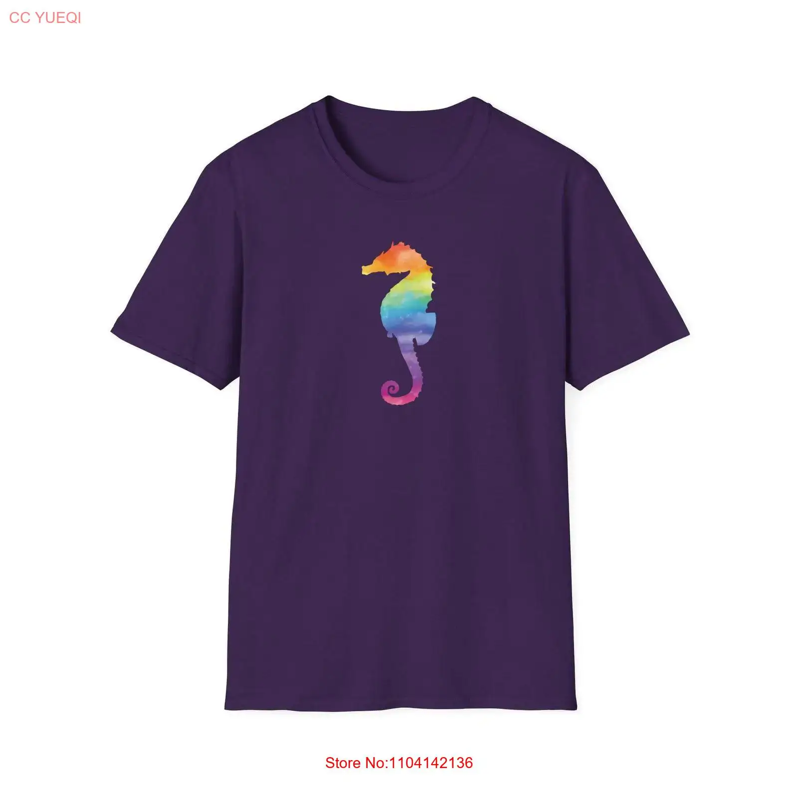 Rainbow Seahorse T Shirt LGBTQ - مراجعة Aquarium Marine Biologist وسعره